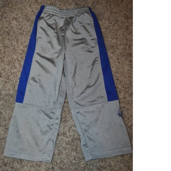 *Athletic Pants sz 4 Rim Rocka Gray & Blue Tricot Athletic Elastic Waist Boys - Picture 1 of 4